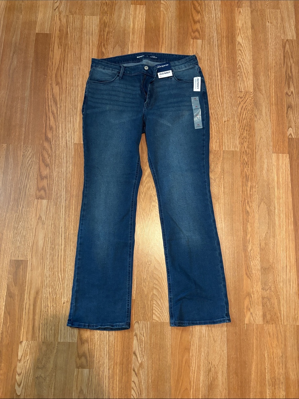 Old Navy Women's Dark Blue Stretch Bootcut Jeans